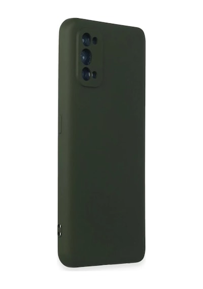 Realme 7 Pro Uyumlu Kılıf Nano İçi Kadife Silikon - Koyu Yeşil