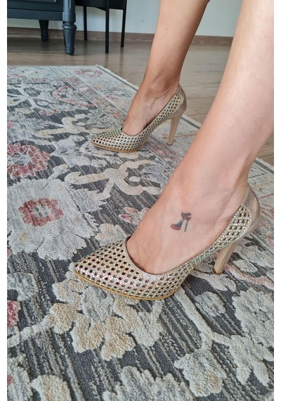 135 5399 Topukla Kadın Taşlı İnce Topuklu Stiletto Abiye Ayakkabı 001