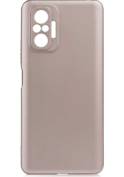 Noktaks - Xiaomi Uyumlu Xiaomi Redmi Note 10 Pro - Kılıf Mat Renkli Esnek Premier Silikon Kapak - Gold