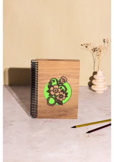 Doğal Ahşap Kapaklı Çizgisiz Defter Şık Ve Dayanıklı Tasarım 11