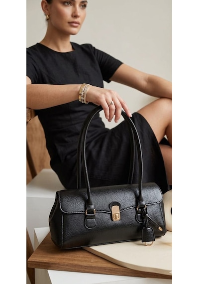 Housebags Jardin Elegance New Trend Omuz Çantası Siyah