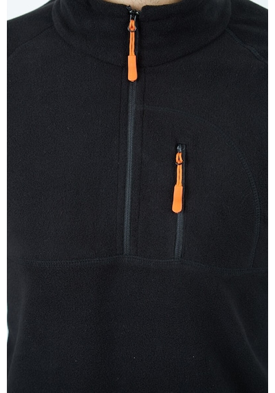 Alpinist Gamma Yarım Fermuarlı Erkek Polar Siyah (520730569)