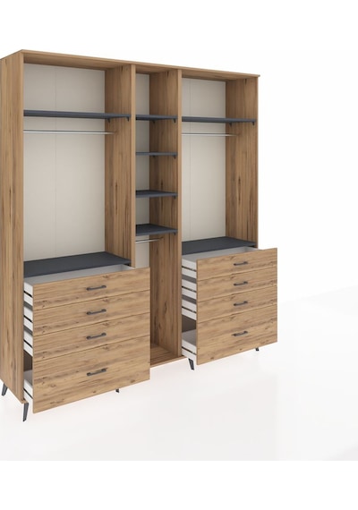 Hyperion Dolap 8 Raflı 8 Çekmeceli 3 Askılı 220x44x243 Çam-antrasit/çam Antrasıt/atlas Çam Hyperion Dolap 8 Raflı 8 Çekmeceli 3 Askılı 220x44x243 Çam-antrasit/çam Antrasıt/atlas Çam