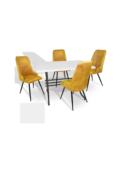 Japon - Çırağan Masa Takımı - 80x140 Werzalit, Wermodin Ve Allzalit Tabla - Beyaz - Sarı Çok Renkli Japon - Çırağan Masa Takımı - 80x140 Werzalit, Wermodin Ve Allzalit Tabla - Beyaz - Sarı Çok Renkli