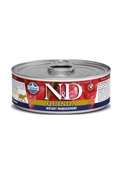 N&D Quinoa Kuzulu Konserve Yetişkin Kedi Maması 80 G