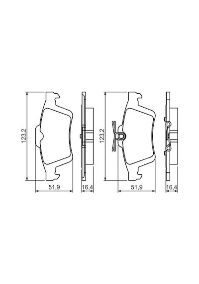 Mazda 3 2.3 2009-2013 Bosch Arka Balata Netpar25212