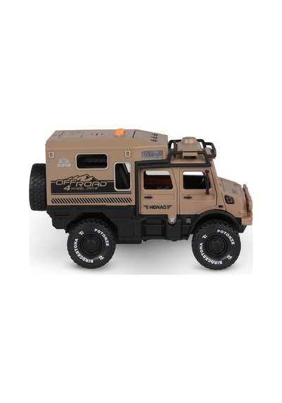 Vardem Kutulu Sürtmeli Işıklı Müzikli Off-road Lüks Araba - Kahverengi