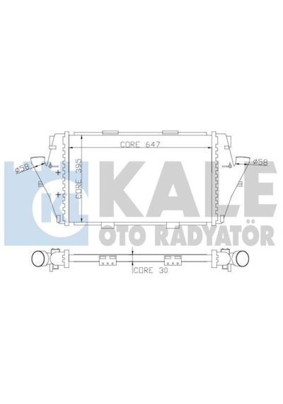 Kale 346100 Turbo Radyatörü Croma 05- 1.9 Jtd / Vectra C 02- 1.9 539650410