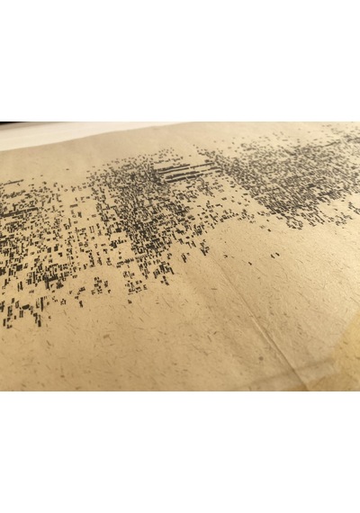Asemic Sound Mappings Sergisi Asemik Resmi 31x66 cm 006