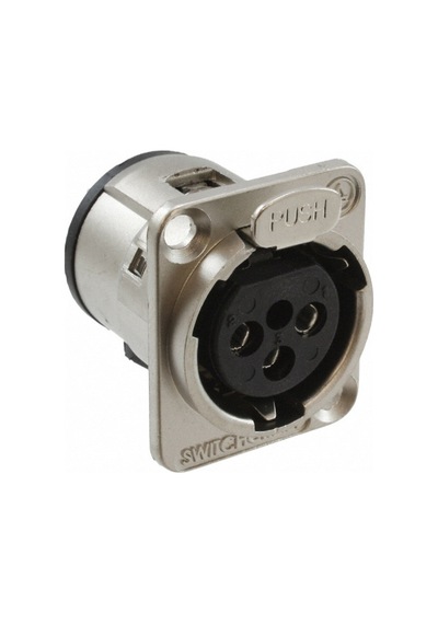 Switchcraft E3fsc Xlr Dişi 3-pin Metal Şase Tipi Konnektör 10'lu