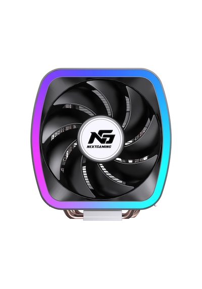 Ng Frost 200 120w Tdp F-rgb Fanlı Sessiz Kule Tipi Cpu 2 Borulu Soğutucu Siyah