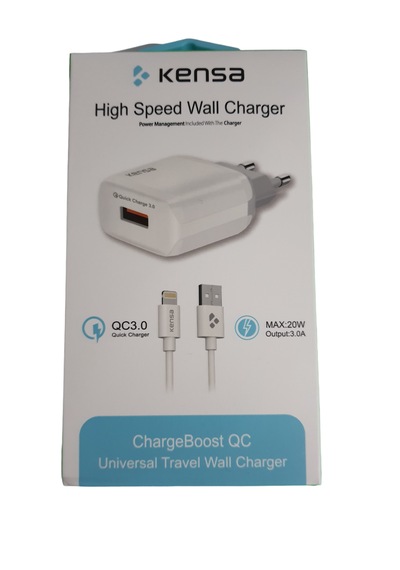Kensa QC-50 20 W 3.0A Şarj Cihazı Seti