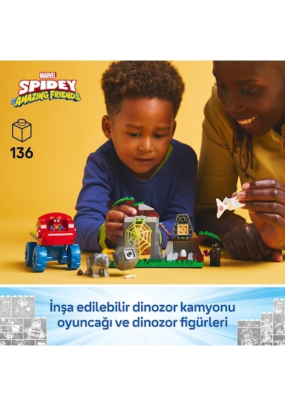 LEGO® Marvel Spidey ve İnanılmaz Arkadaşları Spidey Ekibi 11199 - 4 Yaş ve Üzeri Çocuklar için Yaratıcı Oyuncak Yapım Seti (136 Parça)