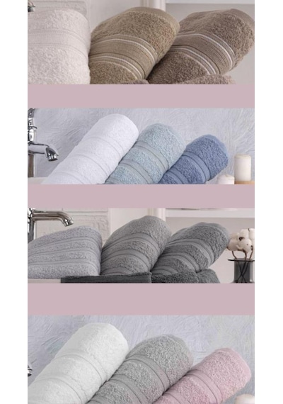 Havlu Takımı 4 Lü Yüksek Emici Gala 50x90 Cm Mavi