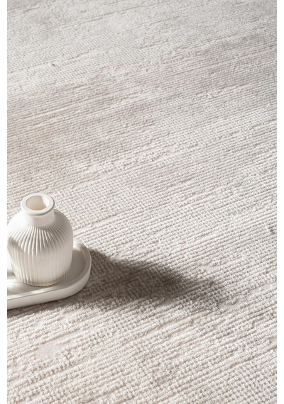 Noval Ct013a Krem Halı Modern Desen Pamuk Taban Akrilik Tozuaz Salon Yatak Odası Koridor Halısı Bej