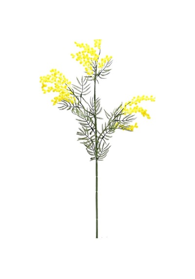 Yapay Mimoza Dalı Sarı 86 Cm