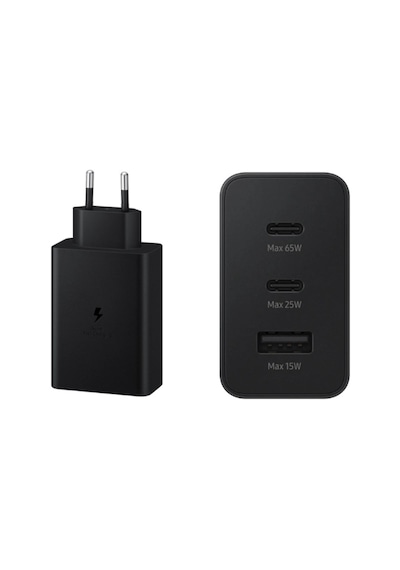 Type C & Type A Hizli Sarj Aleti Uclu 2xtype C- Usb 65w 25w 15w