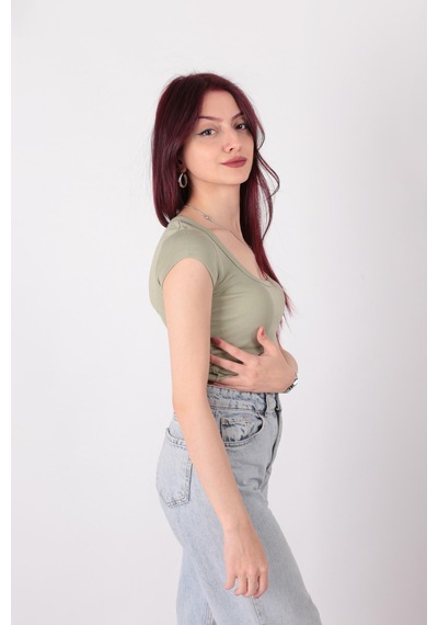 Busem S0016476 Kadın Bluz Su Yeşil