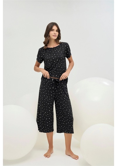 U.S. Polo Assn. 16696 Kısa Pijama Takım Siyah