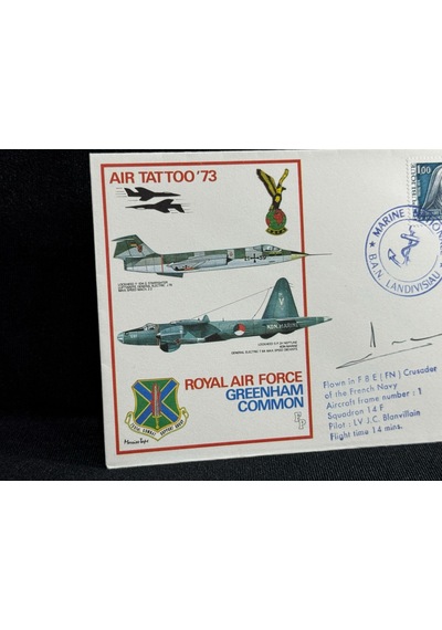 1973 İngiltere Kraliyet Hava Kuvvetleri Rafair Tattoo 73 Royal Air Force Fdc Islak İmzalı Limited