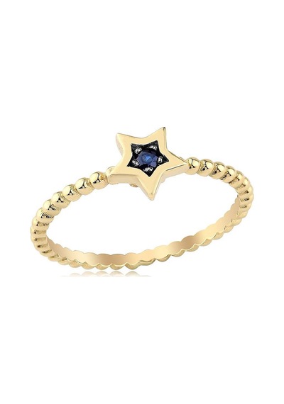 0.05 Karat Safir Yıldız Chocolate Yüzük Py1091-5