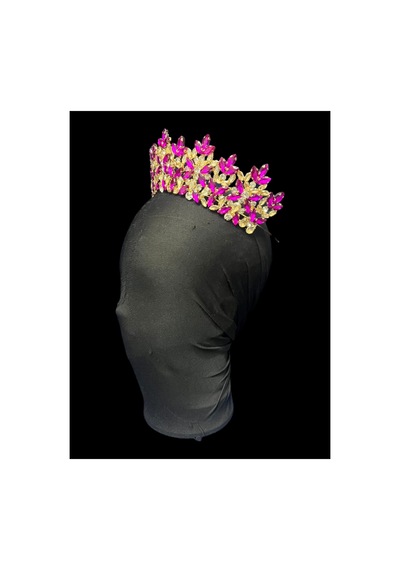 Golden Night Crown-gelin,kına,nişan,söz,after,bride,party Taç Fuşya - 889679471 Fuşya