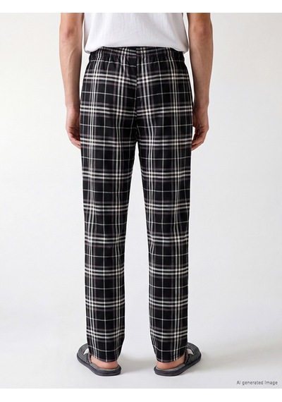 Lc Waikiki Lc Waıkıkı Siyah Regular Fit Ekose Erkek Pijama Alt