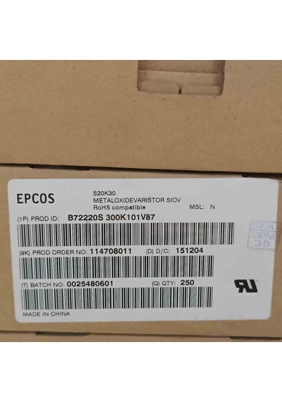 B72220s300k101v87 20mm 30v Varistör 17 Adet
