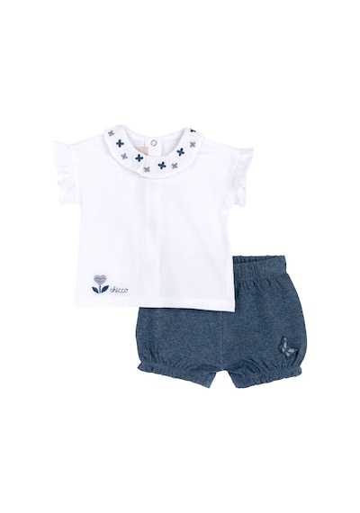 Chicco Takım / T-shirt+pantalon 09073865000000 000028 Dark Lıght Blue Mavi