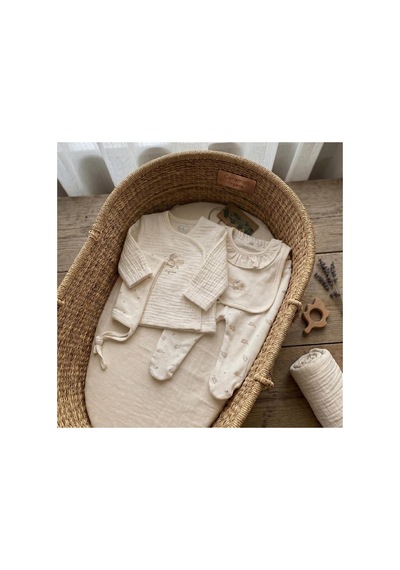 Altıntaş Baby Caramell Organic Tiny Baby 5'li Hastane Çıkışı Set Tiny Baby Ekru Tiny Baby Ekru
