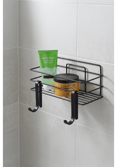Sas Haus Tekli Siyah Yapışkanlı Banyo Rafı + 2 Li Askı Kanca Seti Paslanmaz Metal Duş Şampuanlık Yapıştır/vidala Tş-01 Siyah Sas Haus Tekli Siyah Yapışkanlı Banyo Rafı + 2 Li Askı Kanca Seti Paslanmaz Metal Duş Şampuanlık Yapıştır/vidala Tş-01 Siyah