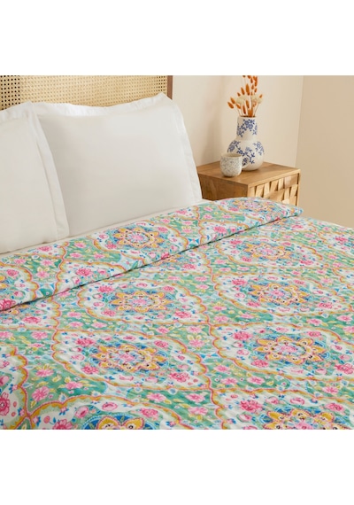 Karaca Home Luna Çok Amaçlı Çift Kişilik Yatak Örtüsü Multicolor Çok Renkli
