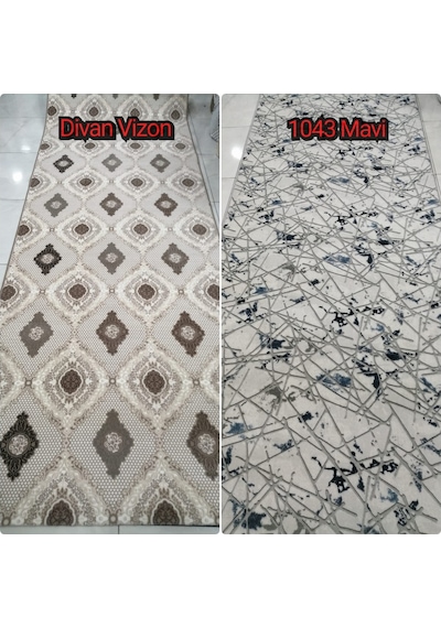 22 Model Kesme Yolluk Kaymaz Taban Halı Yumuşak Yüzey