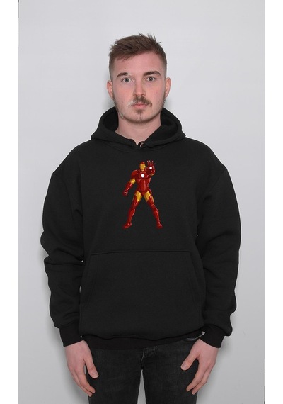 Iron Man Demir Adam Avengers Yenilmezler Tony Stark Sweatshirt Unisex Kapüşonlu Hoodie 001