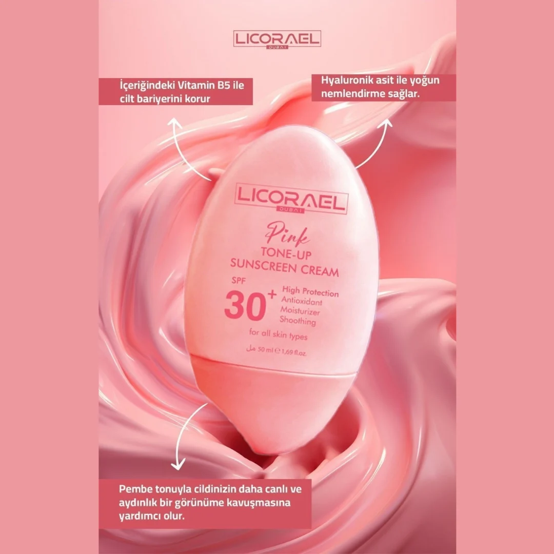 Licorael Dubai Pembe Güneş Kremi SPF30 50 ML