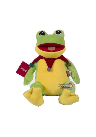 Peluş Kurbağa Oturan Peluş Oyuncak 45 Cm Peluş Kurbağa