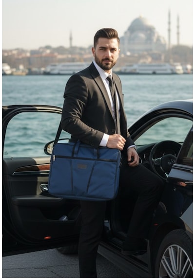 Newfull Nova 17 İnç Laptop Notebook Dizüstü Bilgisayar Evrak Çantası Lacivert