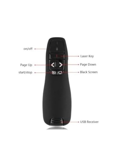Y400 Kablosuz Presenter Lazerli 2.4 Ghz Sunum Kumandası