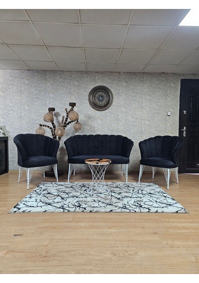Zafir Beyaz Boyalı Tel Ayak Papatya Çay Seti Koltuk Takımı , Balkon, Salon, Ofis, Cafe Koltuk Takımı Siyah Zafir Beyaz Boyalı Tel Ayak Papatya Çay Seti Koltuk Takımı , Balkon, Salon, Ofis, Cafe Koltuk Takımı Siyah