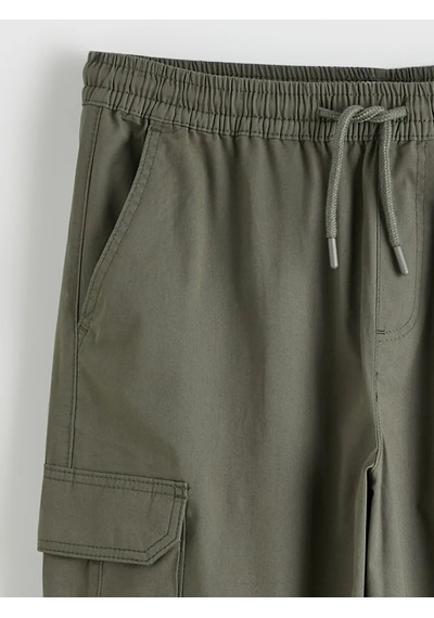 Lc Waikiki Haki Standart Kalıp Poplin Erkek Jogger Pantolon
