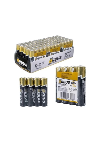 Orb-lr03-4b 1.5v Aaa 60 Adet Alkalin İnce Kalem Pil