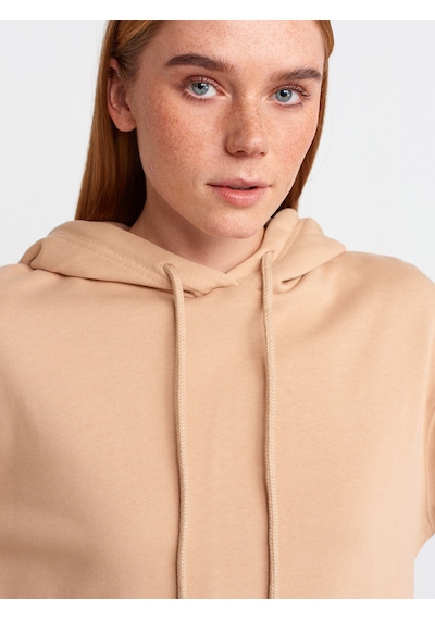 Dilvin 40401 Yanları Fermuarları Sweat Camel