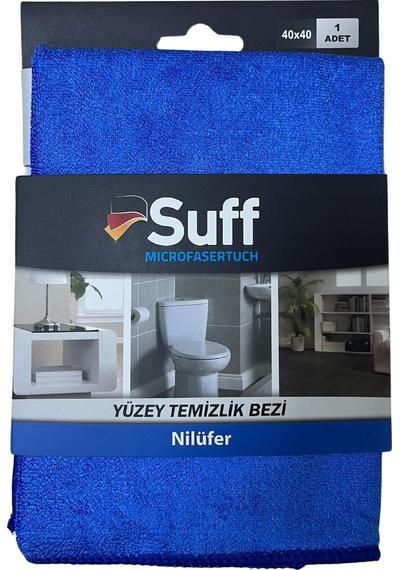Nilüfer Mikrofiber Yüzey Temizlik Bezi 40 X 40 Cm, Mavi