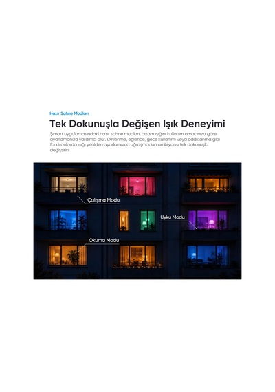 Şımart Akıllı Rgb Led Ampul Wi-fi 16m Renk, Uzaktan Kontrol Ve Sesli Asistan Uyumlu Diğer
