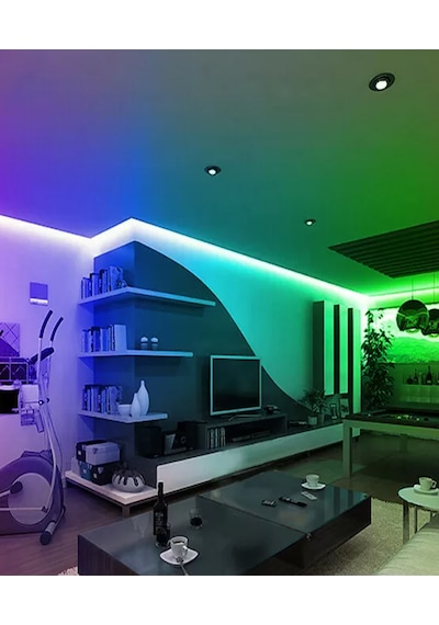 3 Çipli Şerit Led Yeşil Renk 12v 20 Metre