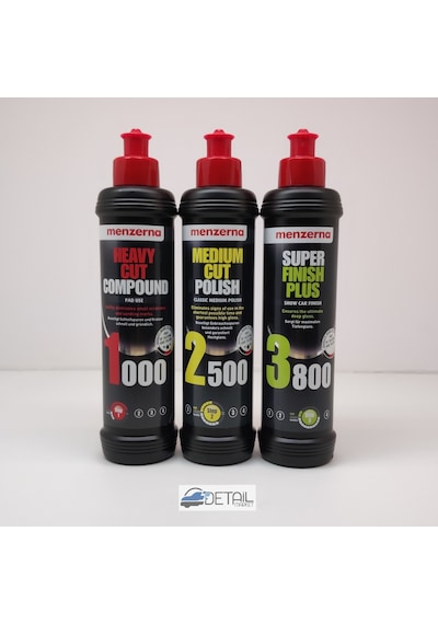 Menzerna 1000 2500 3800 Pasta Hare Seti 250 ML