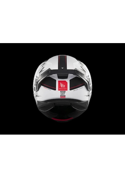 Mt Helmets Braker Sv Charm A1 Motosiklet Kaskı Beyaz - Siyah