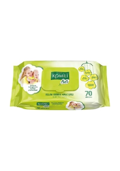 Komili Soft Islak Bebek Havlusu 70'Li