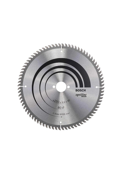 Bosch Optiline Wood 250 x 30 MM 80 Diş Daire Testere Bıçağı - 2608640660