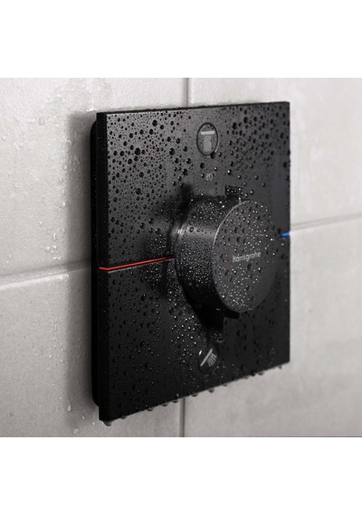 Hansgrohe 5583670 SShowerselect Comfort Q Termostat Ankastre 2 Çıkış Satin Siyah